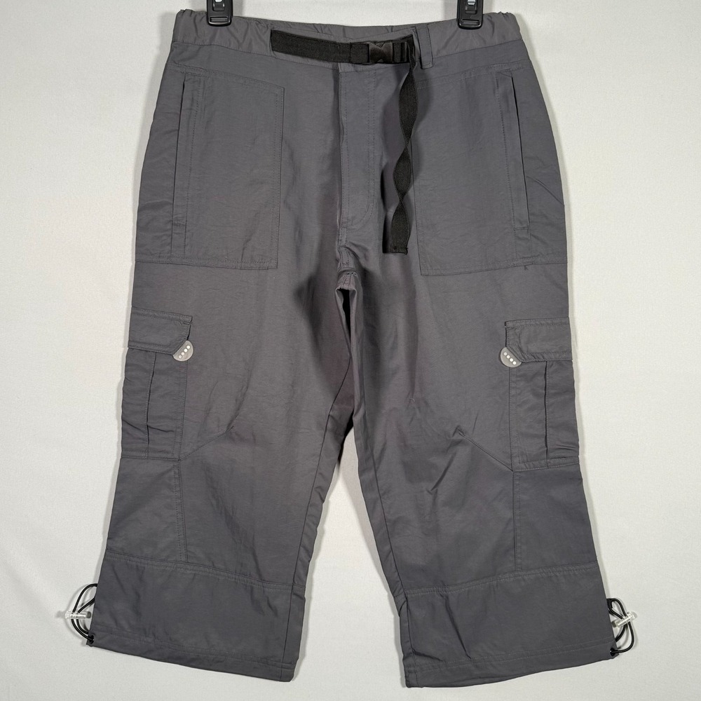 ALPINE DESIGN Capri Pants Women M Gray Hiking Gorpcore Outdoor Camping Walking